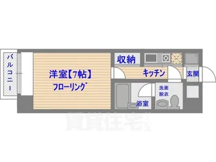 エステートモア博多APEX【4階】の間取り