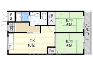 エバーグリーン【4階】の間取り