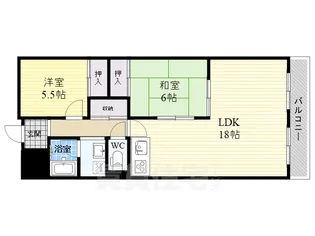 ハイム北野【10階】の間取り