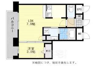 エンクレスト博多駅南STREET【2階】の間取り