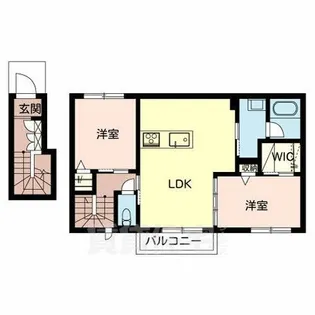 シャーメゾンリヴェール【2階】の間取り