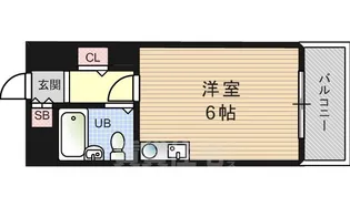 シャルムメゾン野里【402号室】の間取り