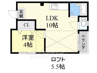 大阪府八尾市志紀町1丁目【マンション】の間取り