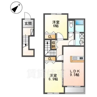 ロイヤルシャトー【2階】の間取り