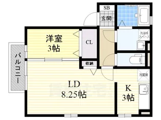 大阪府吹田市南正雀2丁目【アパート】の間取り