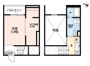 Force高畑【2階】の間取り