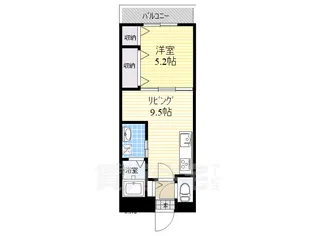 クリエオーレ菱屋東【1階】の間取り