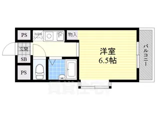 グランアイ香里園【1階】の間取り