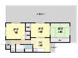 リバーサイド仁和寺【4階】の間取り