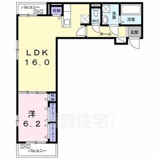 ノーブルセピア 山本【1階】の間取り
