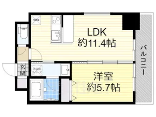 ORSUS新大阪【2階】の間取り