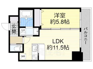 ORSUS新大阪【13階】の間取り