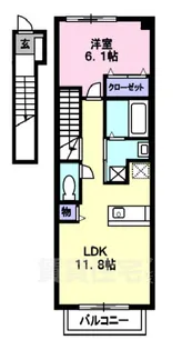 エコー桂【2階】の間取り