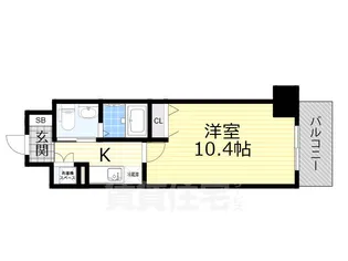 大阪府堺市堺区北花田口町2丁【マンション】の間取り