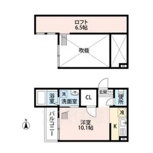 エルフパパ小本【1階】の間取り