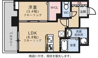 エンクレスト博多MATE【2階】の間取り