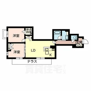 シャーメゾンサカイパークス2【1階】の間取り