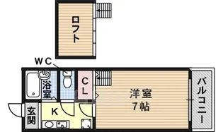 WITH 112【2階】の間取り