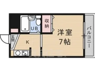 グランディール東寺【3階】の間取り