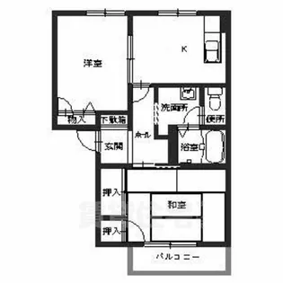 ルミナスコートトヨクB【102号室】の間取り