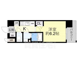 プレサンスOSAKA三国ネオス【4階】の間取り
