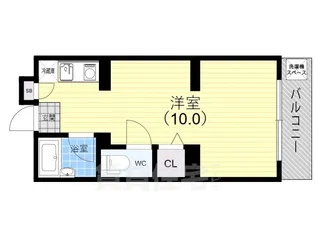 プラーフ山本通【1階】の間取り