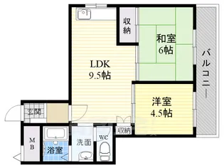 ホワイトヴィレッジ【4階】の間取り