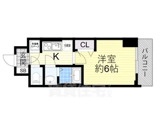 Dimus新大阪【4階】の間取り