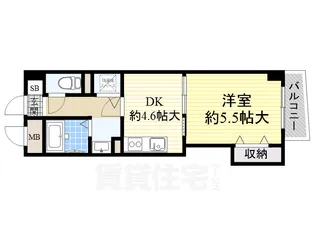大阪府堺市北区中百舌鳥町2丁【マンション】の間取り