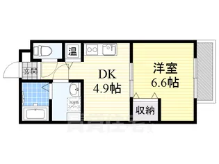 大阪府堺市北区北花田町4丁【アパート】の間取り