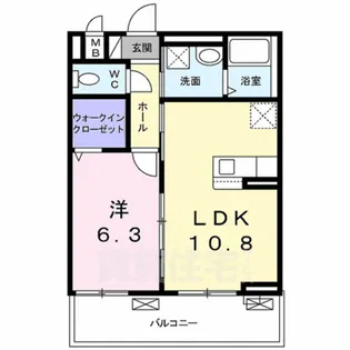 プレッソ・ロート2【3階】の間取り
