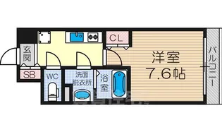 レジュールアッシュJUSO【9階】の間取り