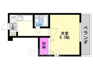 エステート朱雀【4階】の間取り