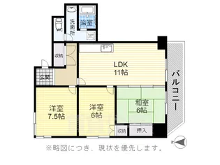 アーバンドエル御器所通【8階】の間取り