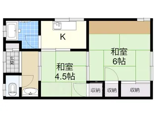 田中文化【2階】の間取り
