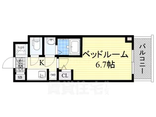 1Kの間取り画像