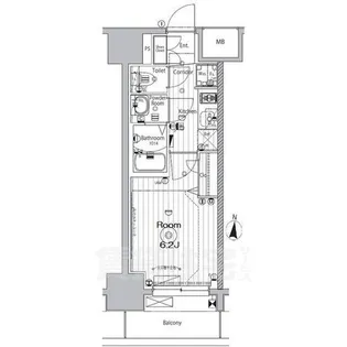 愛知県名古屋市中区新栄1丁目【マンション】の間取り