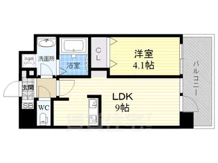 アドバンス新大阪ウエストゲート2【3階】の間取り