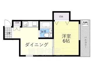 マンション ノウブル【4B号室】の間取り