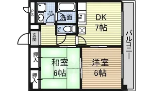 NOVA五女子【2階】の間取り