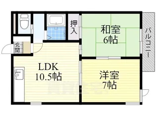 サンプラザ今里1番館【2階】の間取り