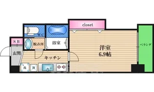 ラグゼ東三国3【5階】の間取り