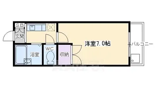 1Kの間取り画像