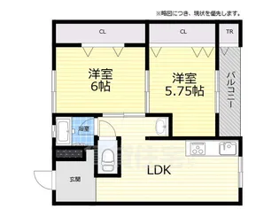城第一マンション【204号室】の間取り