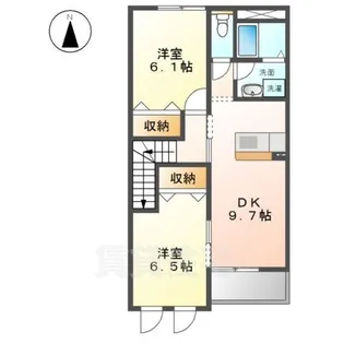 エバーブライト【2階】の間取り