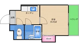 シンパシー京橋【7階】の間取り