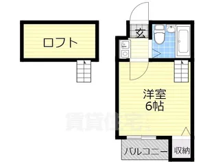 1Kの間取り画像