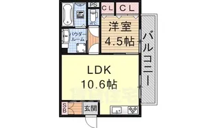 ローズパル【3階】の間取り