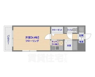 エステートモア天神STUDIO【10階】の間取り