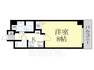 BLANC COURT塚本(元AK-PLACE塚本)【4階】の間取り